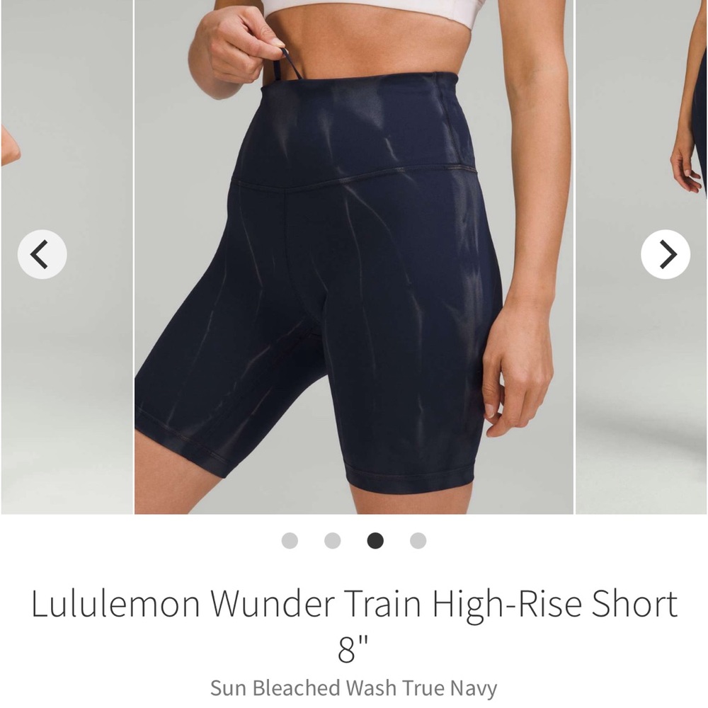 lululemon athletica Wunder Train High-Rise Bike Shorts - True Navy